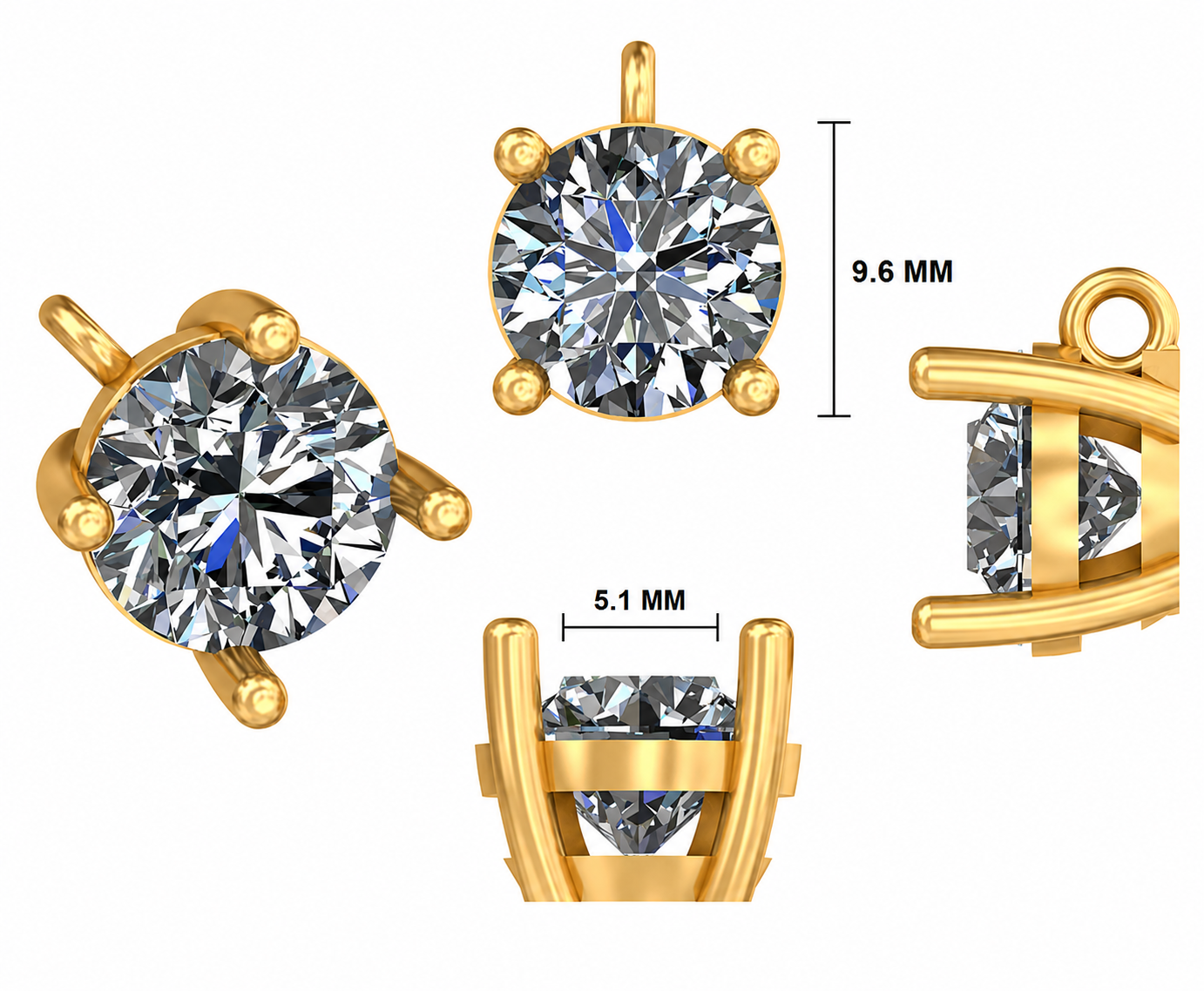 The Eternal Solitaire Pendant - Image 3