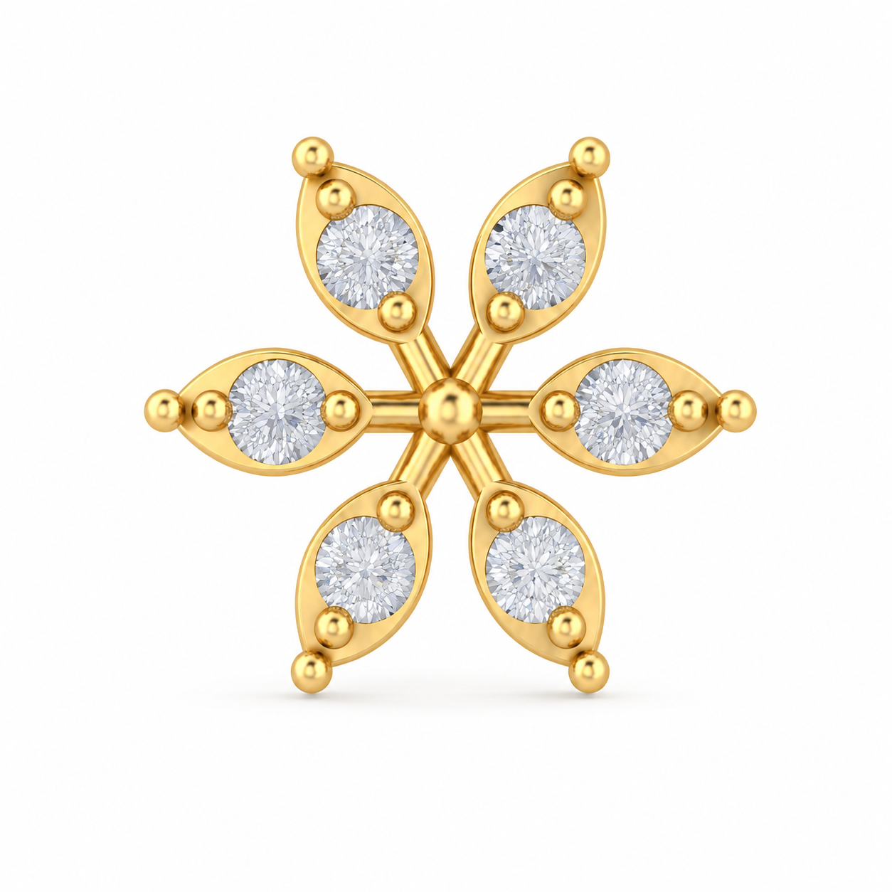 Celestial bloom nose pin