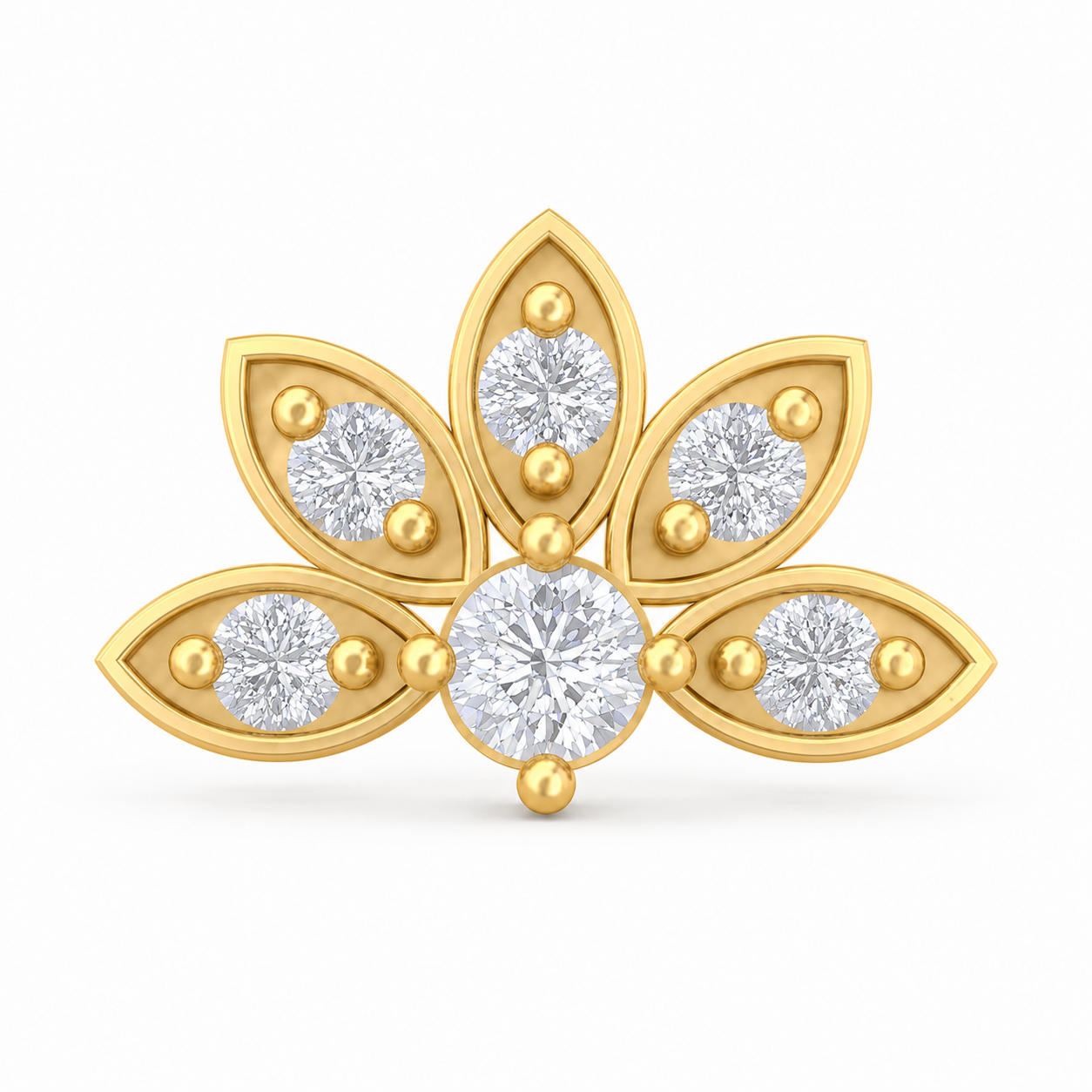 Lotus Nose pin